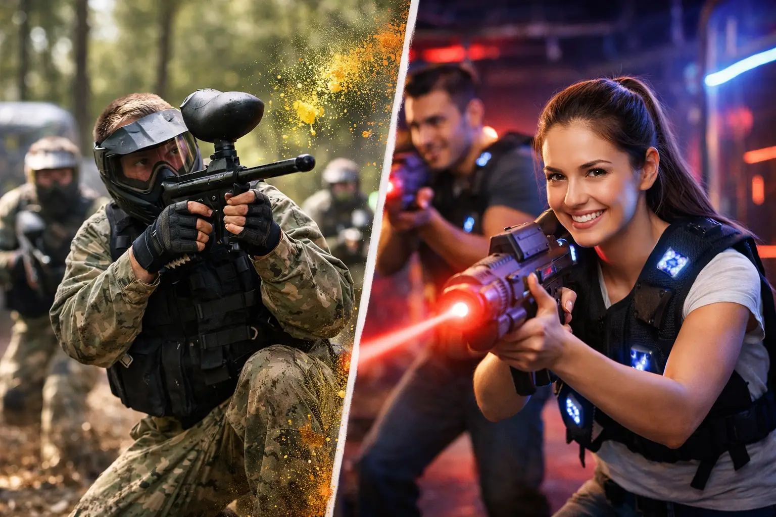 Paintball Versus Laser Tag: Which Group Day Wins?